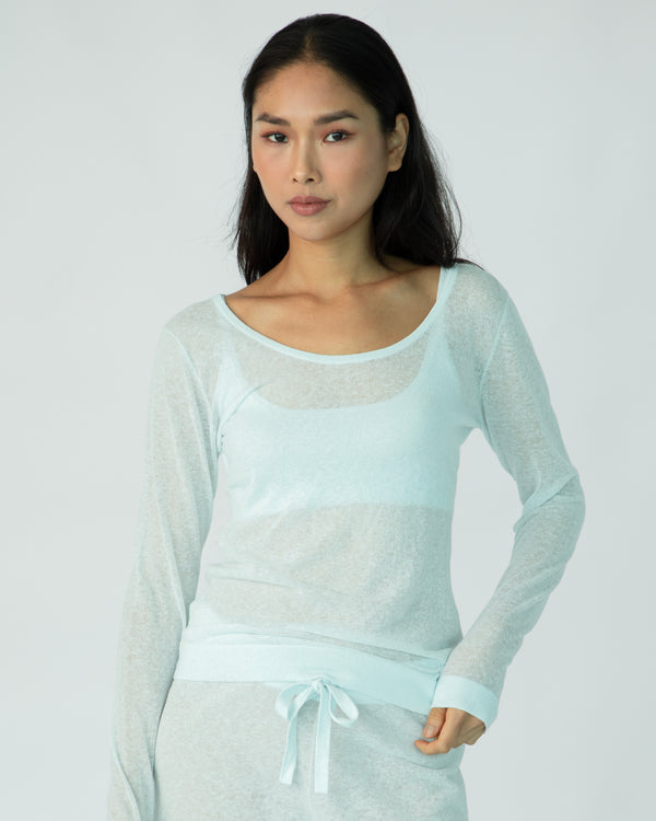 The Fitted Long Sleeve (Round Neck) - Salty Air