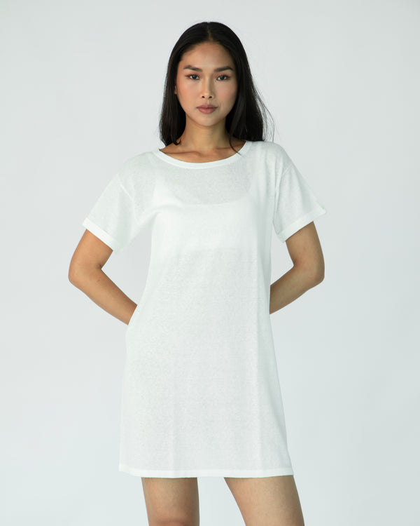 John T-shirt Dress - White