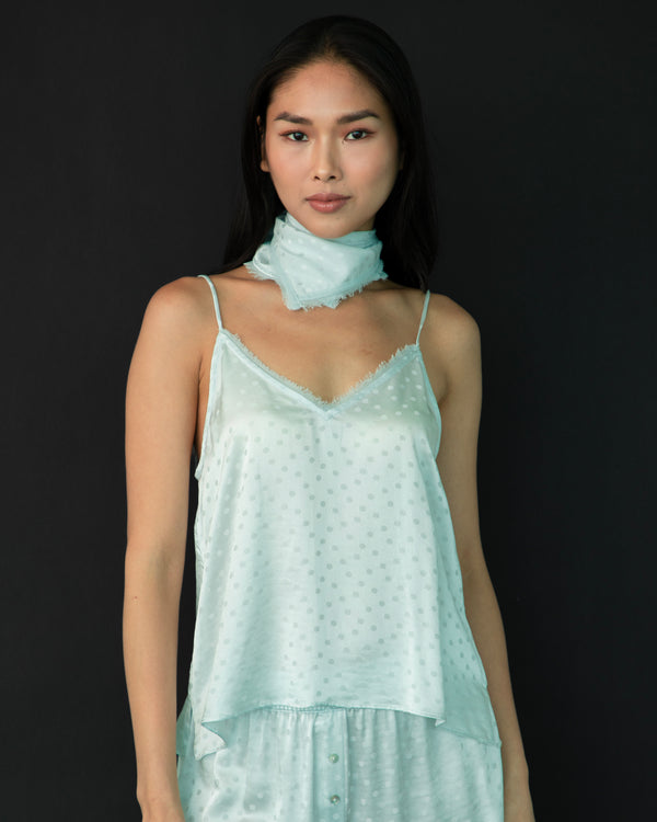 The Silk Tank Top - Ice Melt Dots