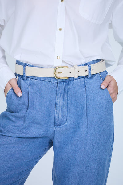 Amanda Leather Belt - Sable