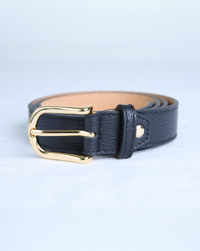 Amanda Leather Belt - Noir