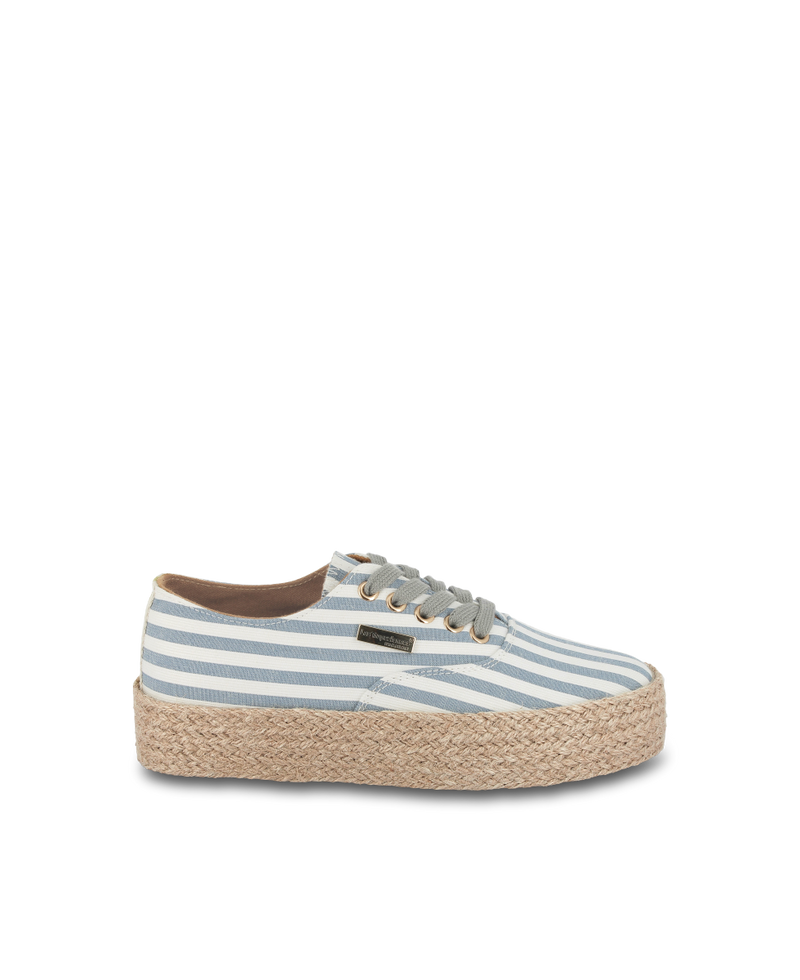 Cosmic Lace-Up Sneakers - Blue Marine Stripes