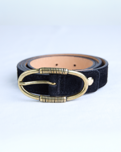 Clara Leather Belt - Noir