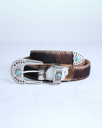 Cowboy Belt - Cow Print