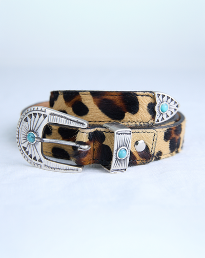 Cowboy Belt - Leo Print