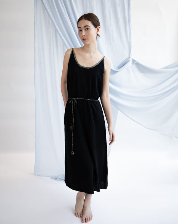 Violette Dress - Pitch Black