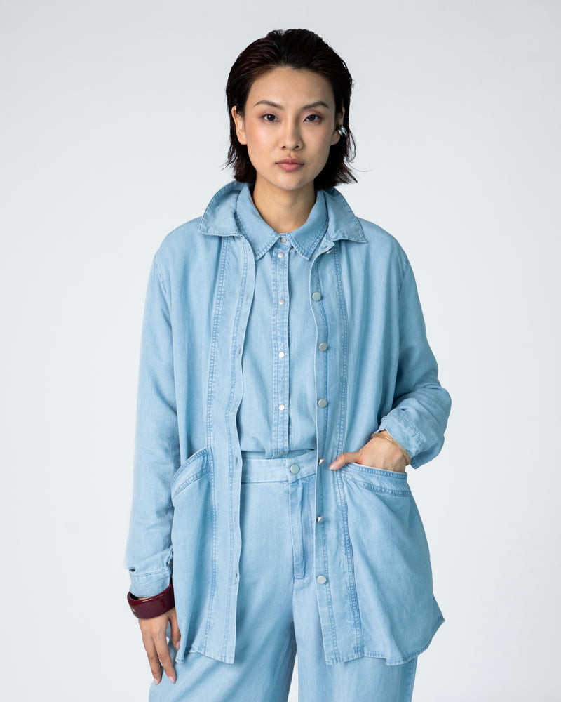 Yves Jacket - Bleached Blue Chambray