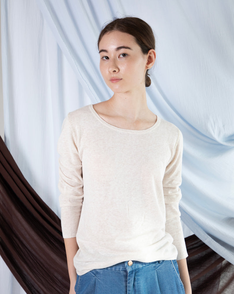 Marcelle Long T-Shirt (Round Neck) - Calico