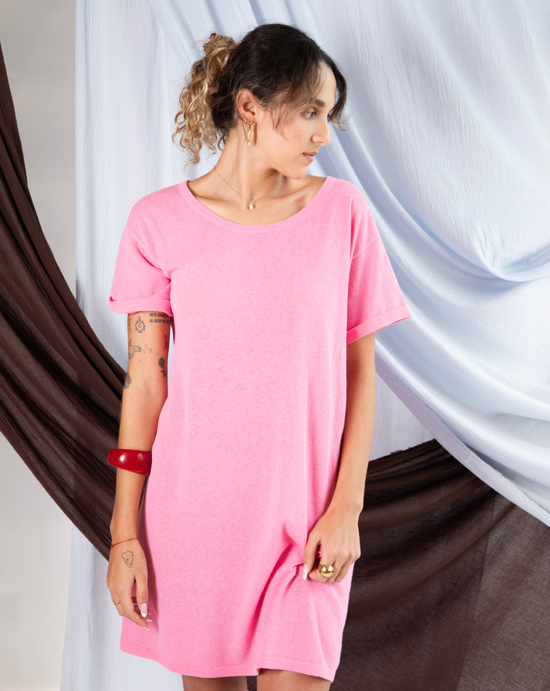 John T-shirt Dress - Bonbon