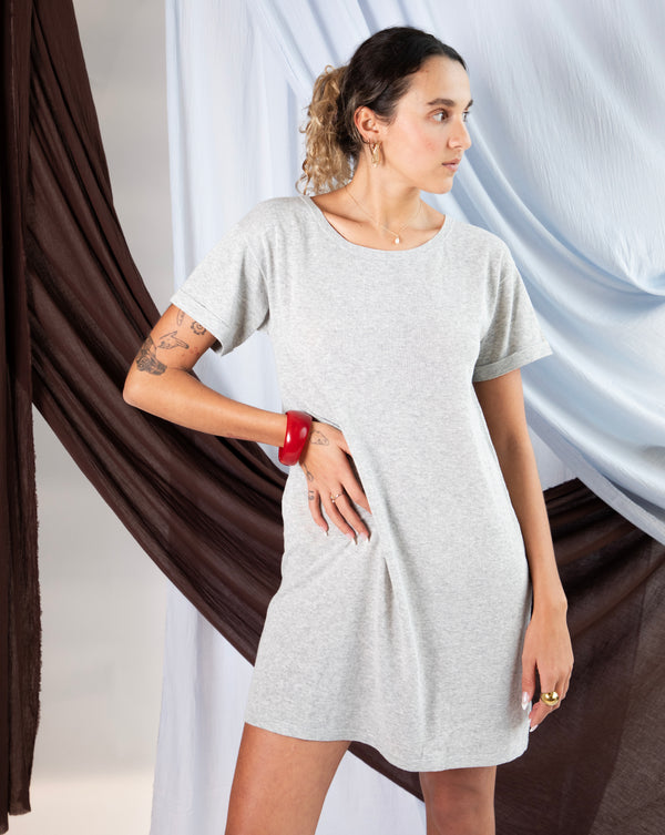 John T-shirt Dress - Woodsmoke