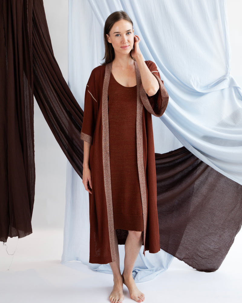 Georgina Long Kimono - Sierra Brown