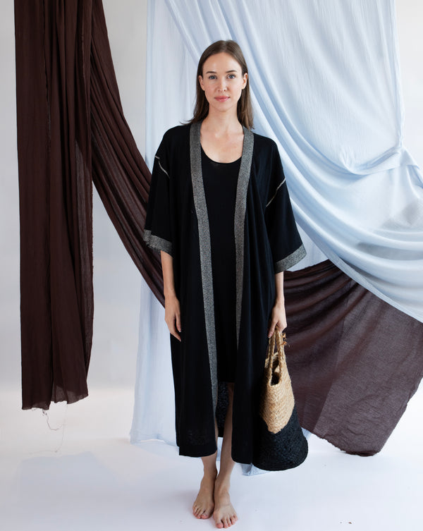 Georgina Long Kimono - Pitch Black