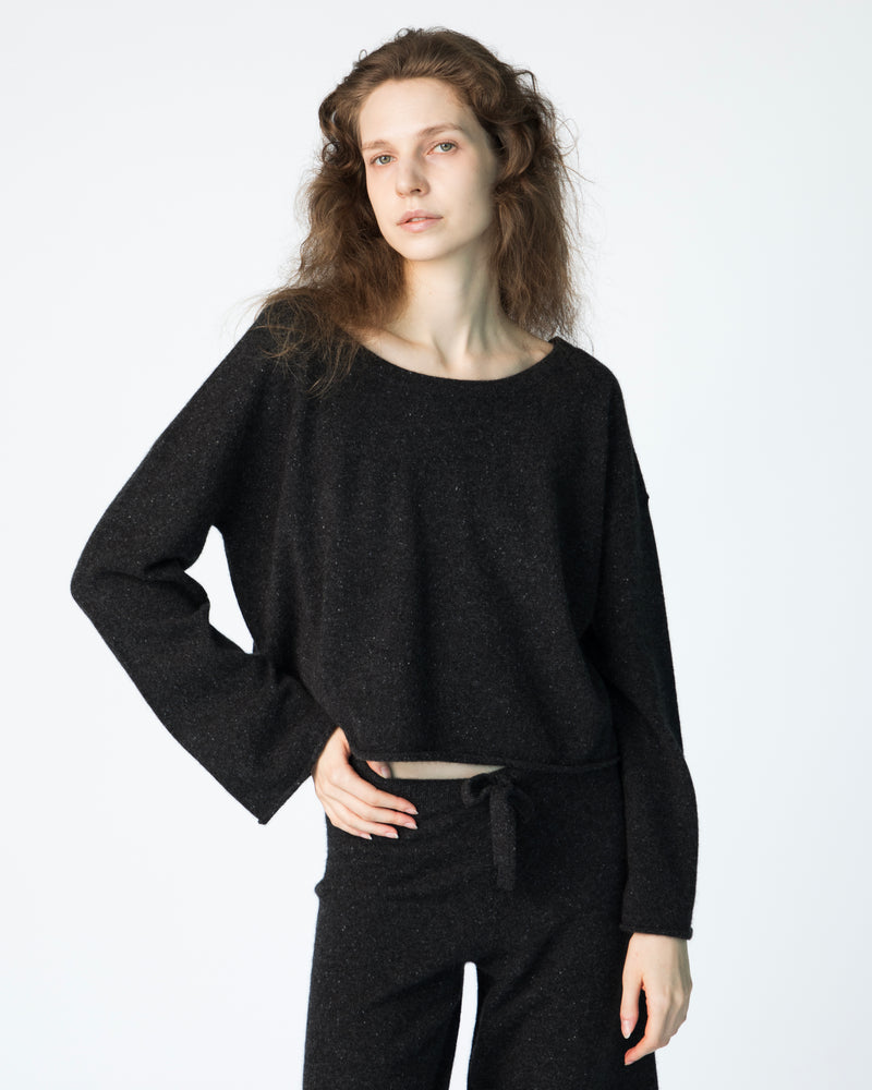 Le Crop Cashmere Sweater - Leadwing