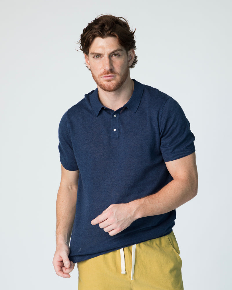 Men Michel Polo - Indigo Denim