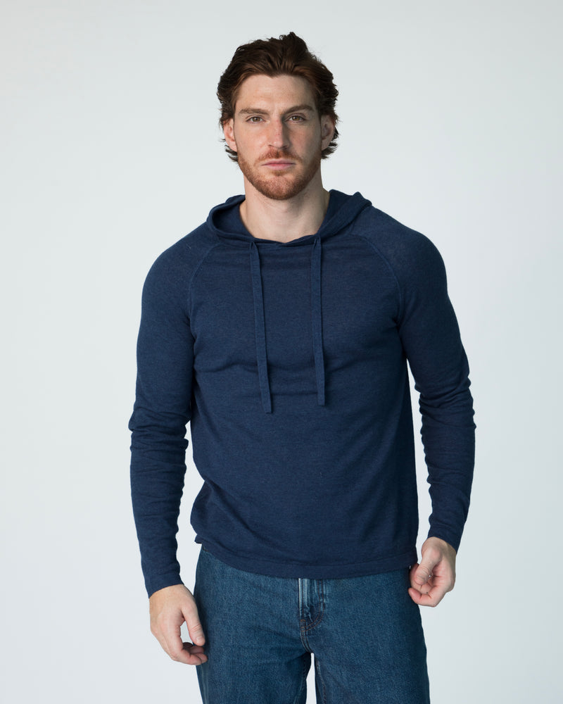 Men Lenny Hoodie - Indigo Denim