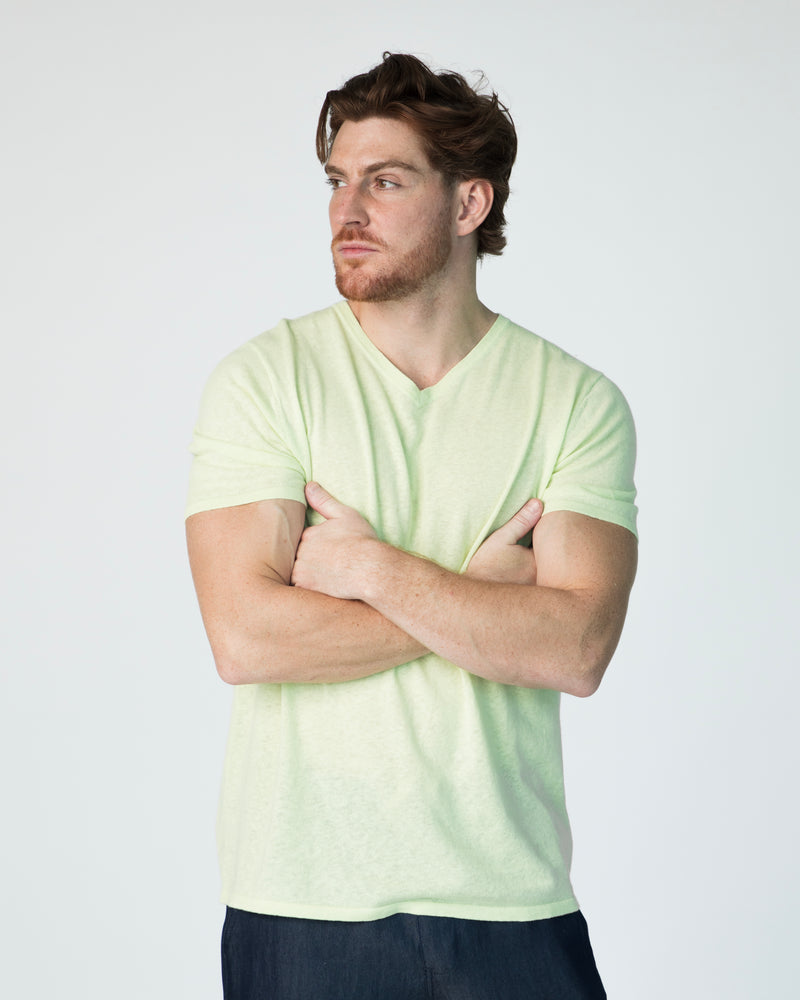 Men Marcel T-Shirt (V-Neck) - Honey Dew