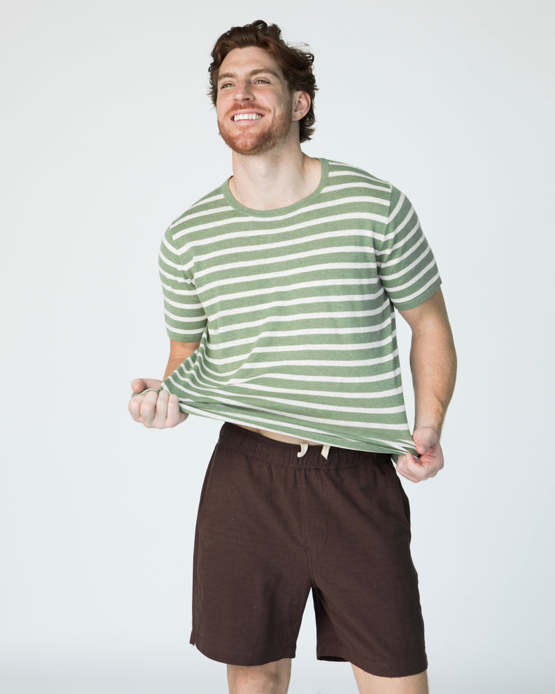 Eugene Shorts Men - Tencel Choco