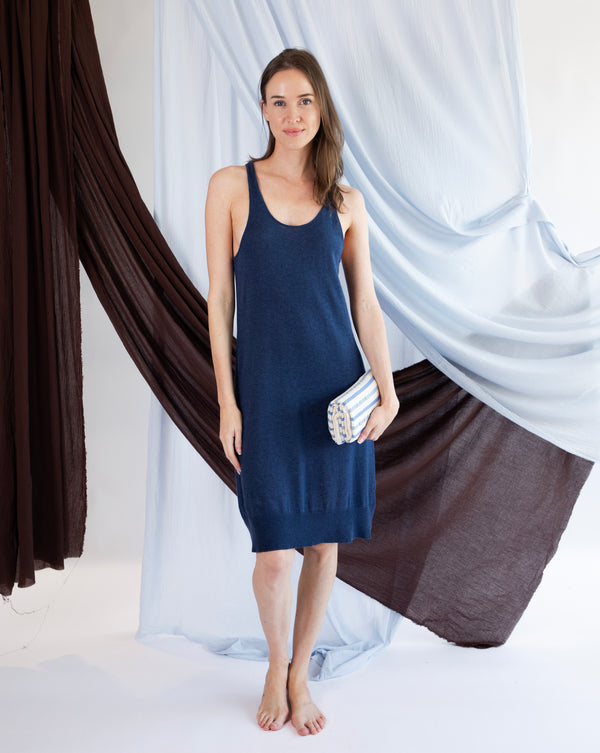 Georgina Tank Top Dress - Indigo Denim
