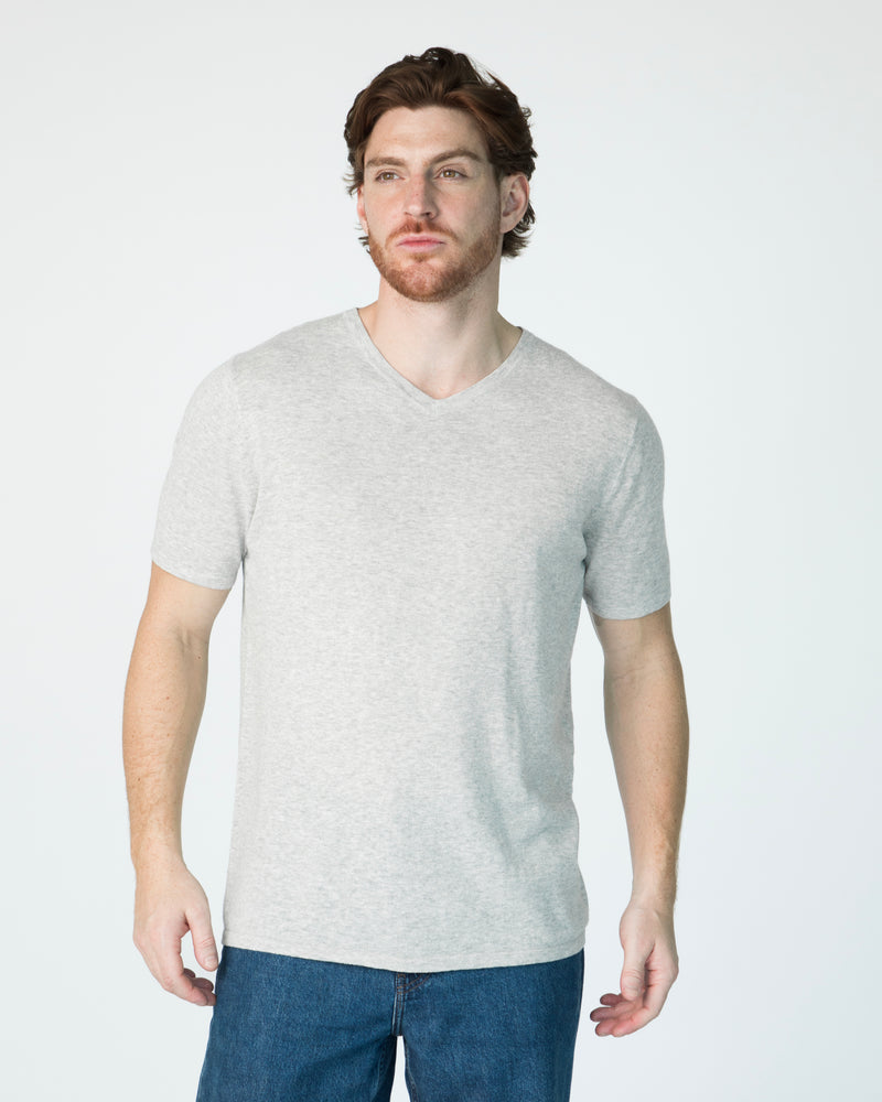 Men Marcel T-Shirt (V-Neck) - Woodsmoke