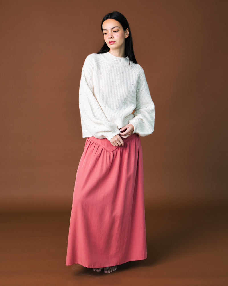 Lilou Skirt - Linen & Tencel Old Pink