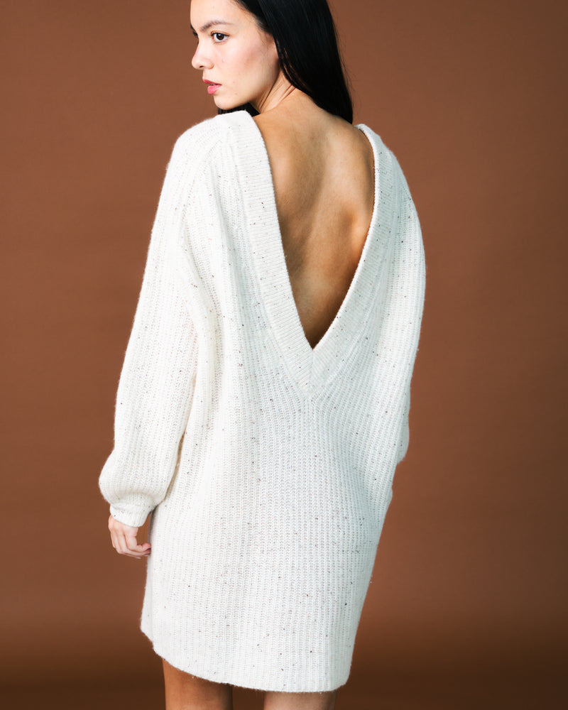 Le Chill V-Back Cashmere Dress - Donegal Clan