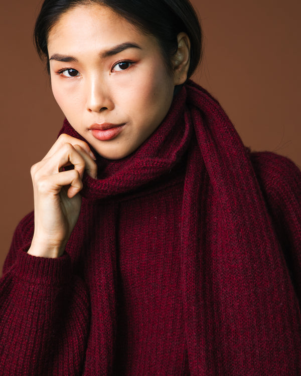 Le Chill Cashmere Scarf - Mahogany