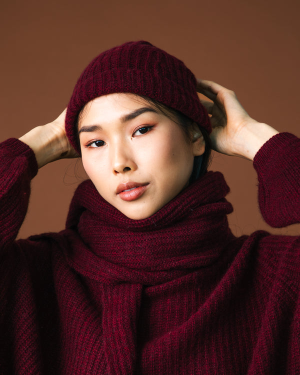 Le Chill Cashmere Beanie - Mahogany