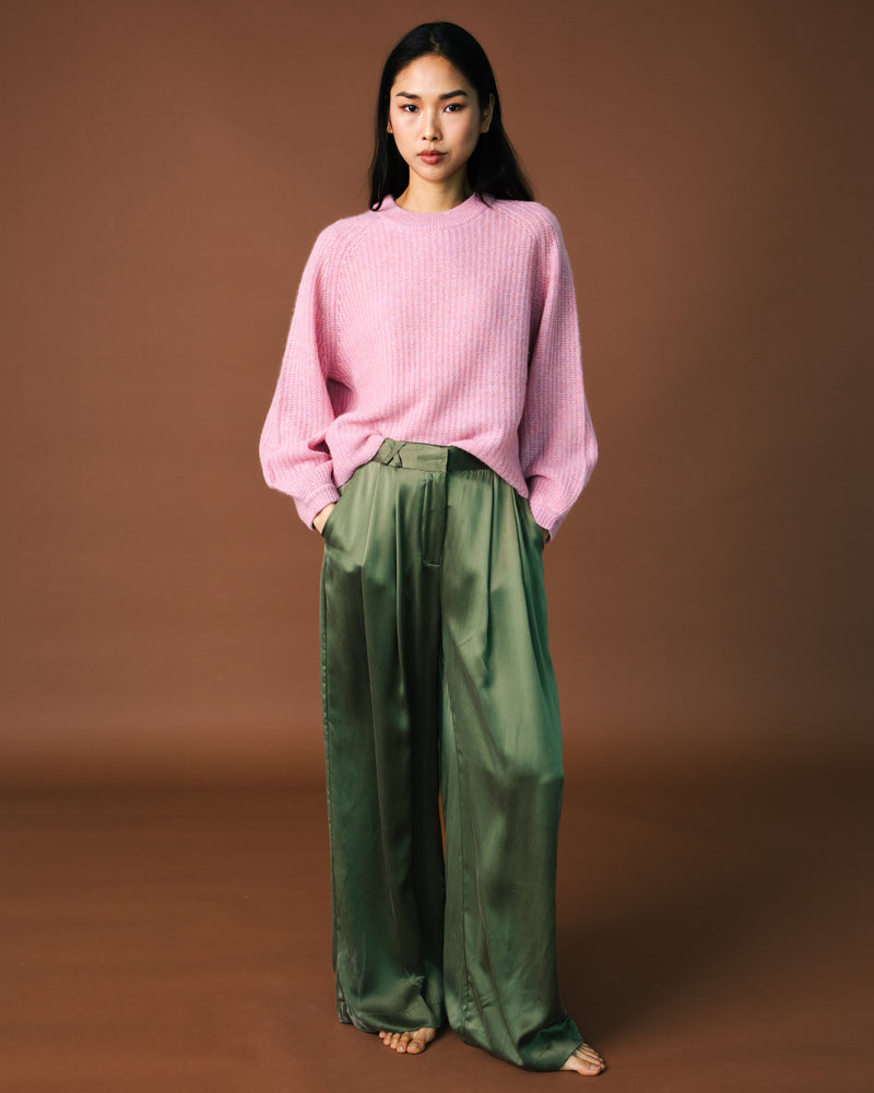 Suzie Pants - Olive Silk