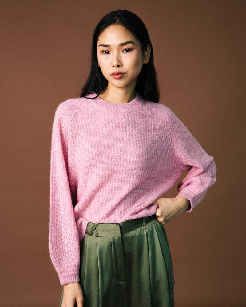 Le Chill Round Neck Sweater - Salmon