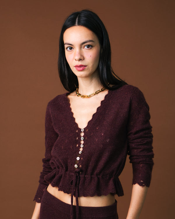 Ella Pointelle Top - Port Royale