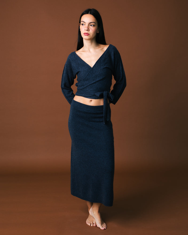 James Skirt - Graphite Blue