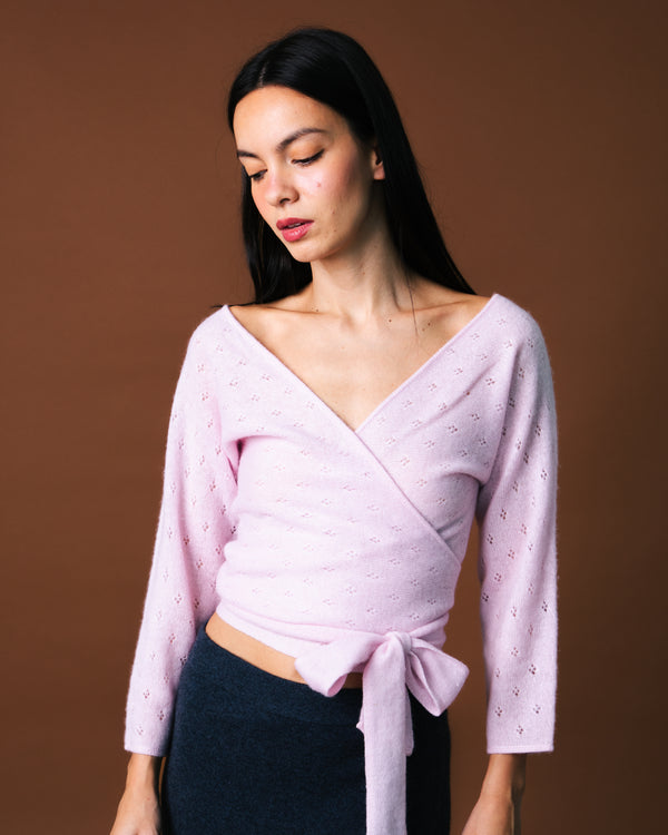 Nina Cache-Coeur Pointelle - Sugar Plum