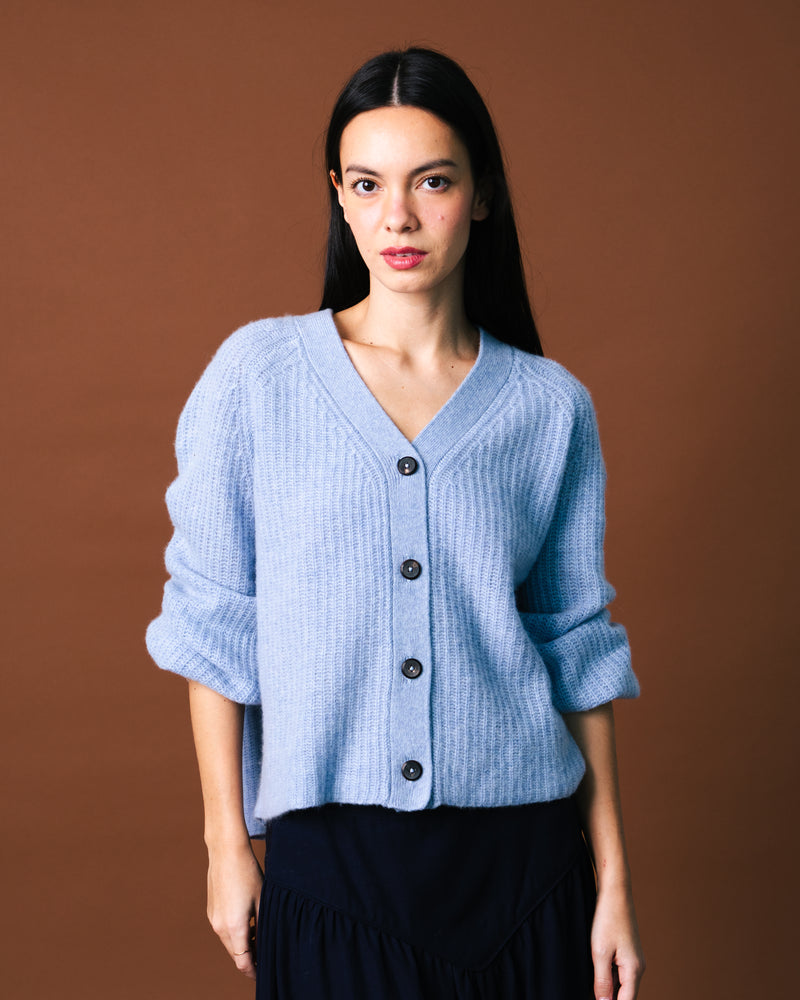 Le Chill V-Neck Cardigan - Tide
