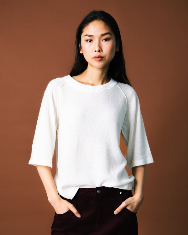 Emma Sweater - Pure White