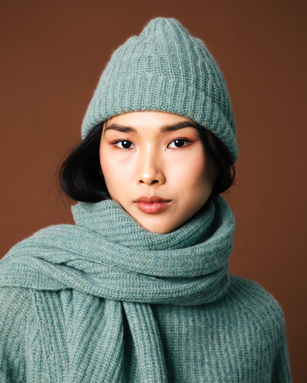 Le Chill Cashmere Beanie - Grass