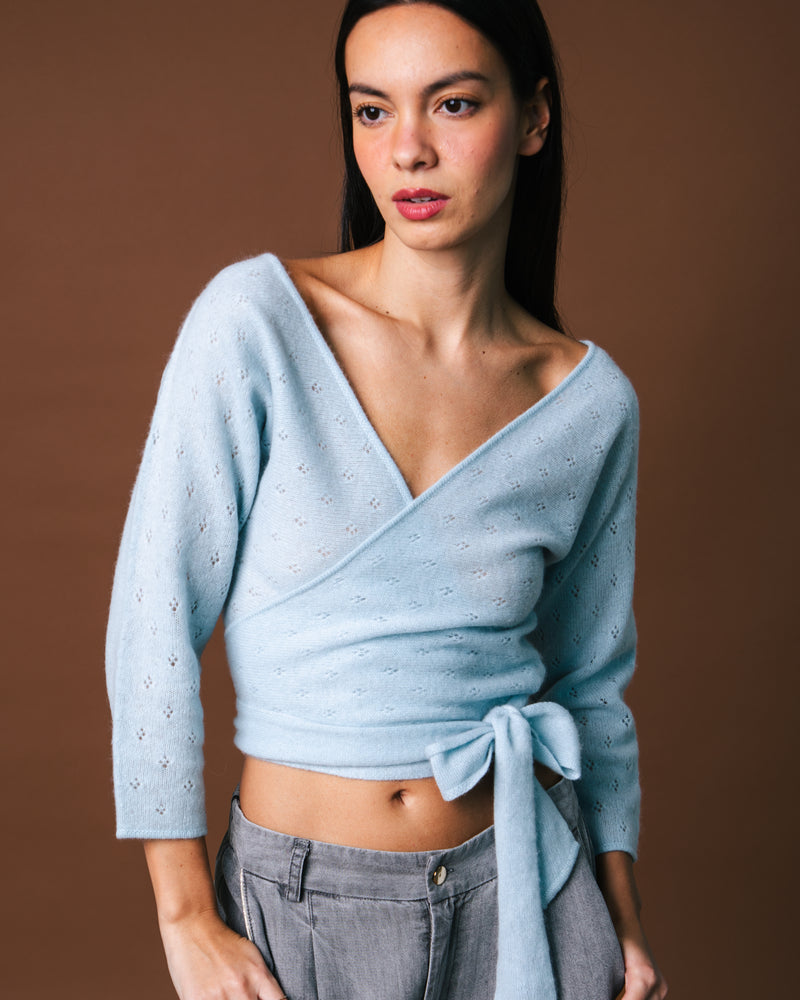 Nina Cache-Coeur Pointelle - Crystal