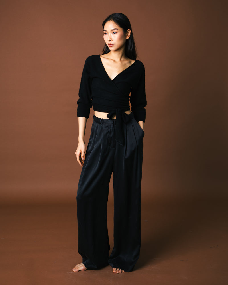 Suzie Pants - Black Silk