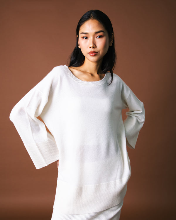 Leon Oversize Sweater - Parchment