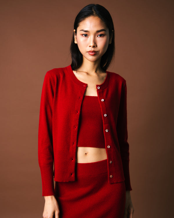 Gaby Cardigan - Garnet