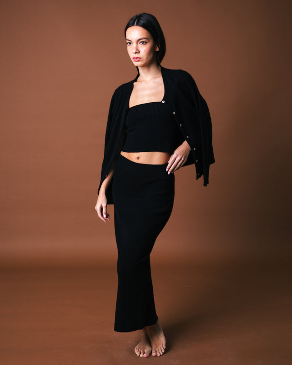 Leon Pencil Skirt - Black