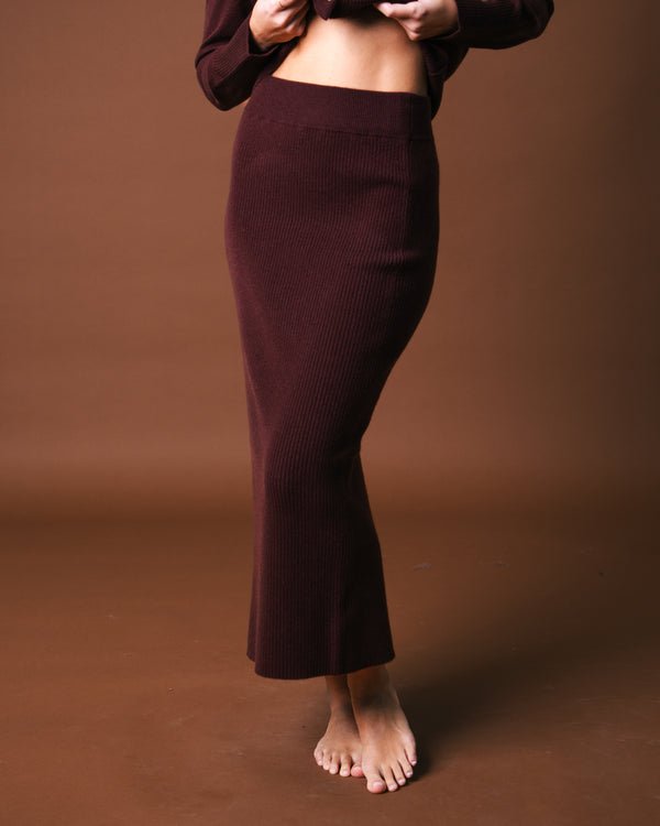 Leon Pencil Skirt - Espresso