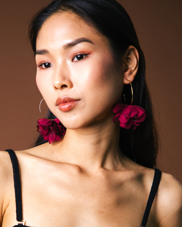 The Cayetana Earrings - Red