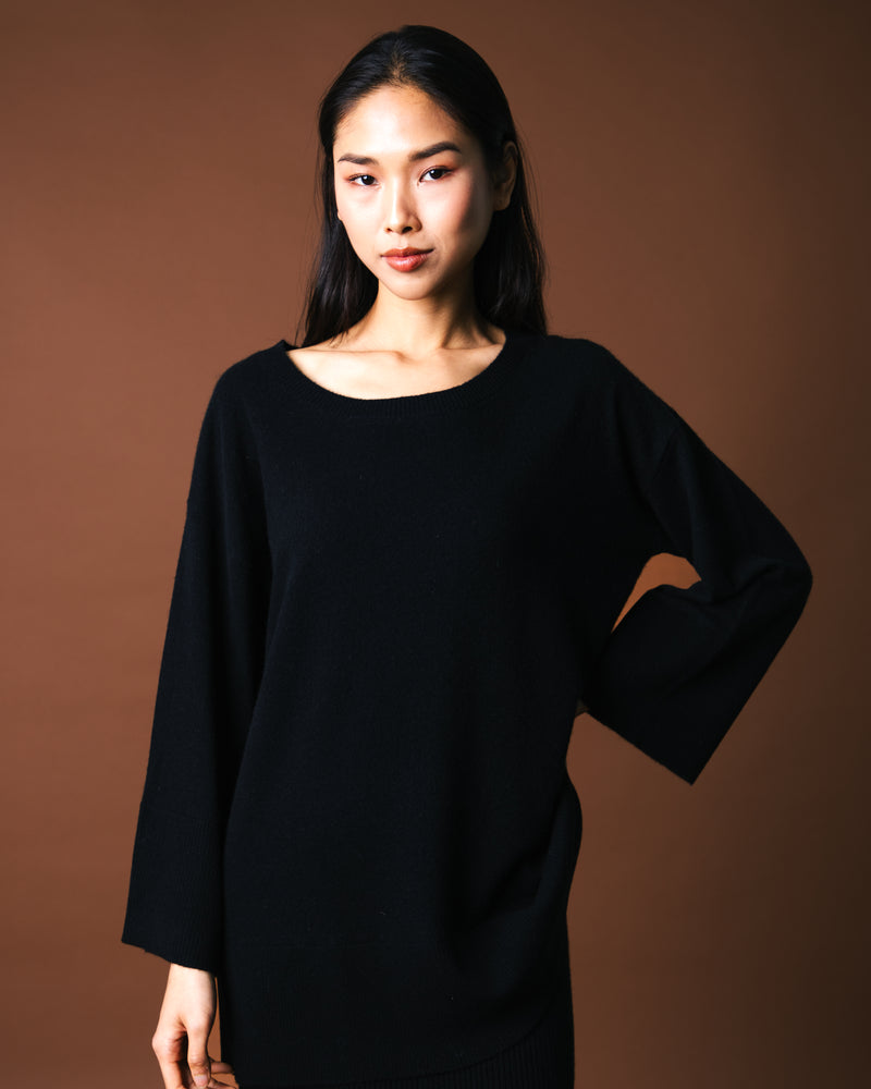 Leon Oversize Sweater - Black