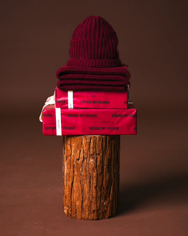 Le Chill Cashmere Beanie - Mahogany