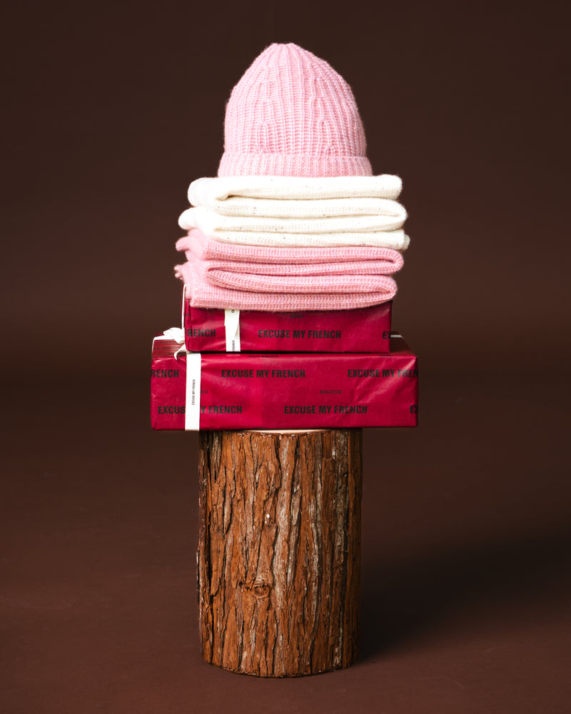 Le Chill Cashmere Beanie - Salmon