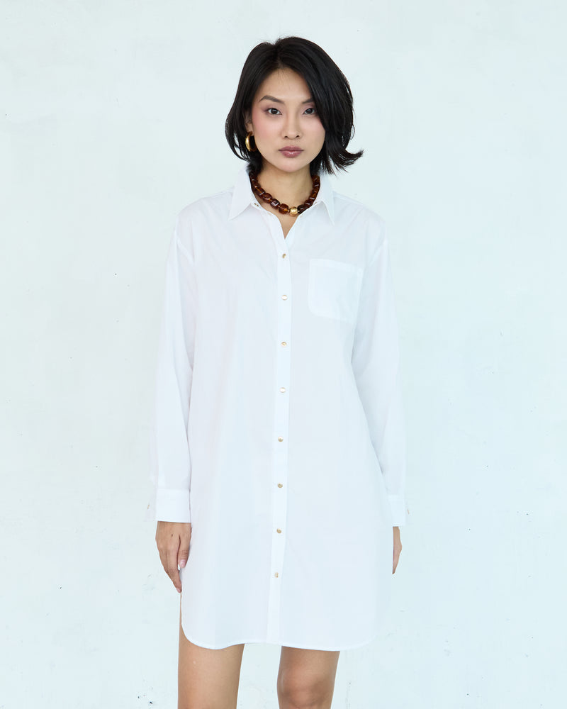 Jules Dress Shirt - Poplin White