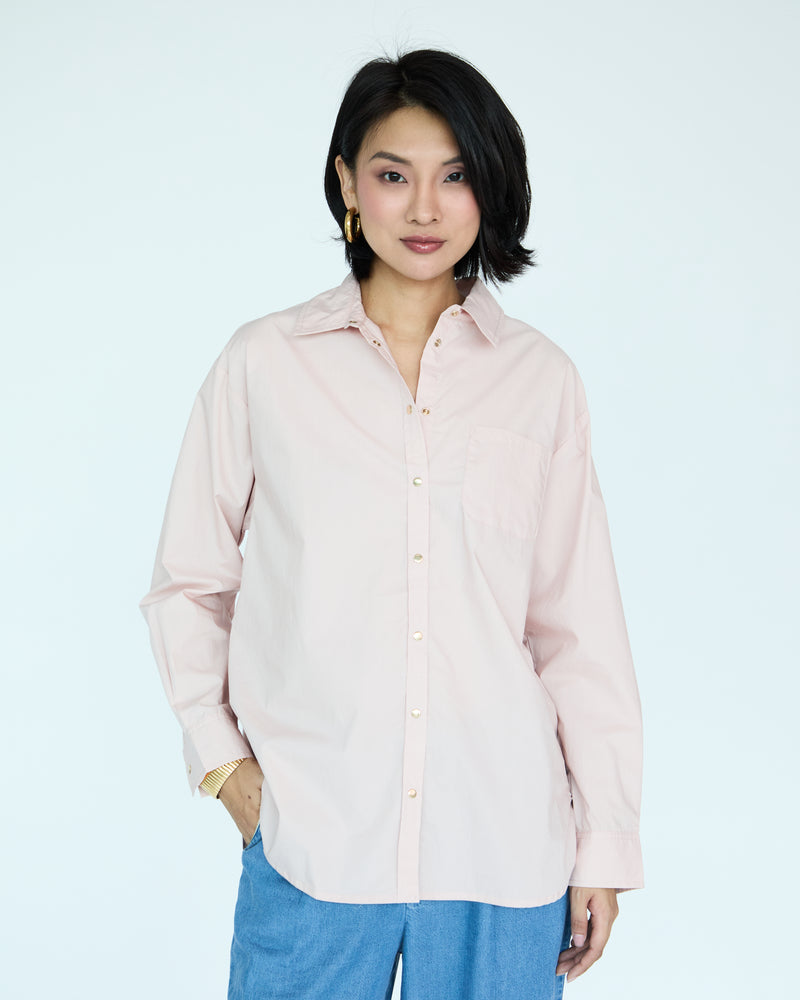 Jules Oversize Shirt - Poplin Nude