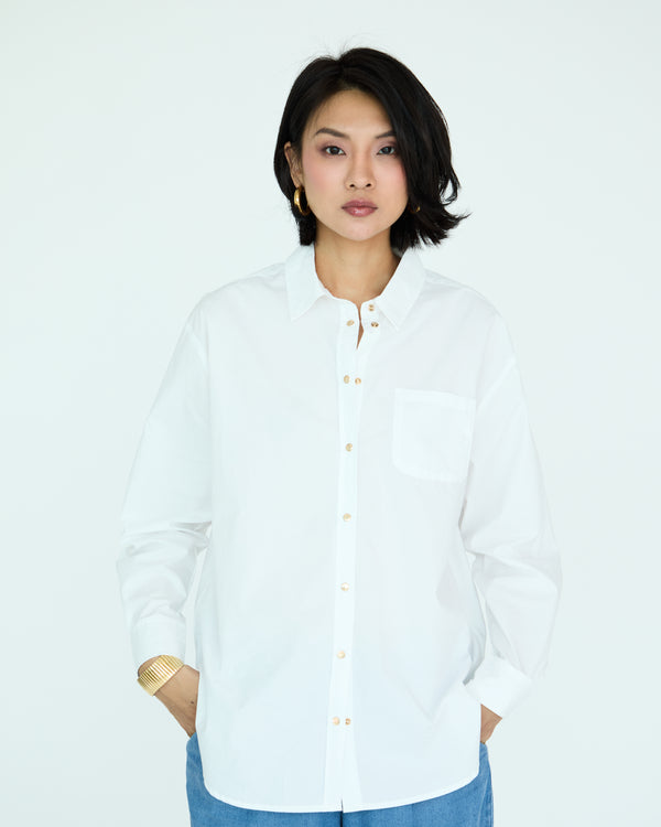 Jules Oversize Shirt - Poplin White