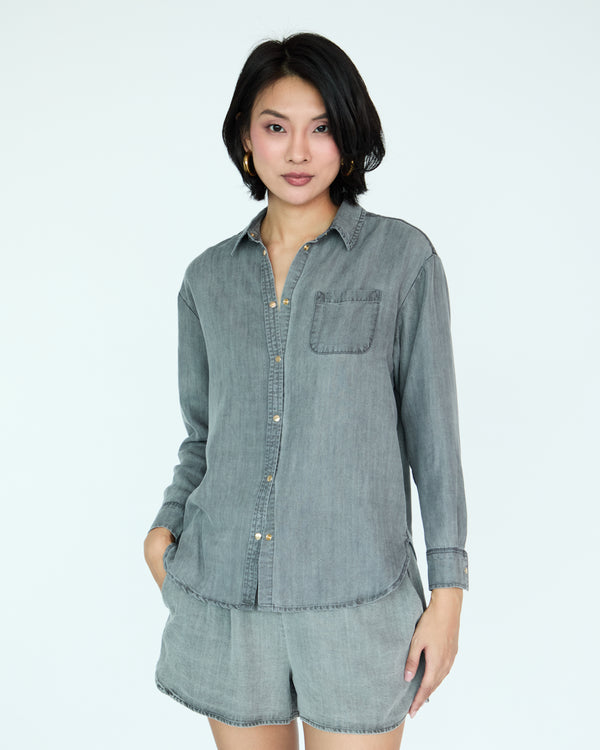 Jules Shirt - Medium Grey Chambray