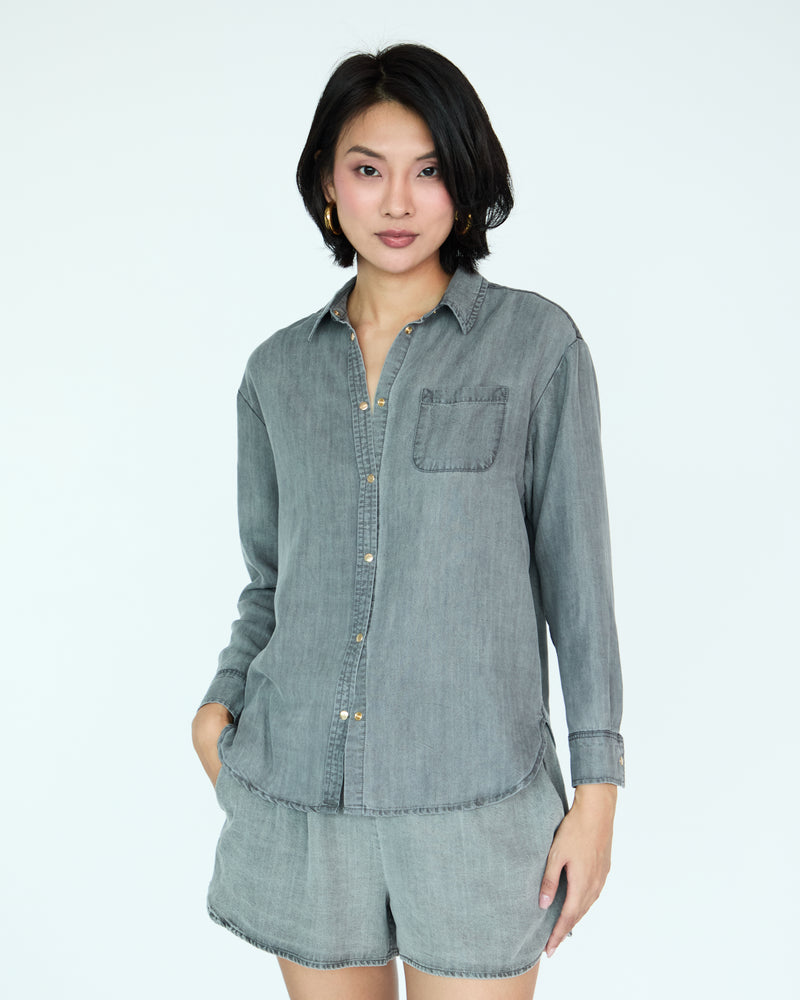 Jules Shirt - Medium Grey Chambray